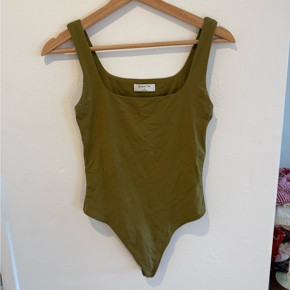 Aritzia Green Bodysuit - Picture 1 of 2